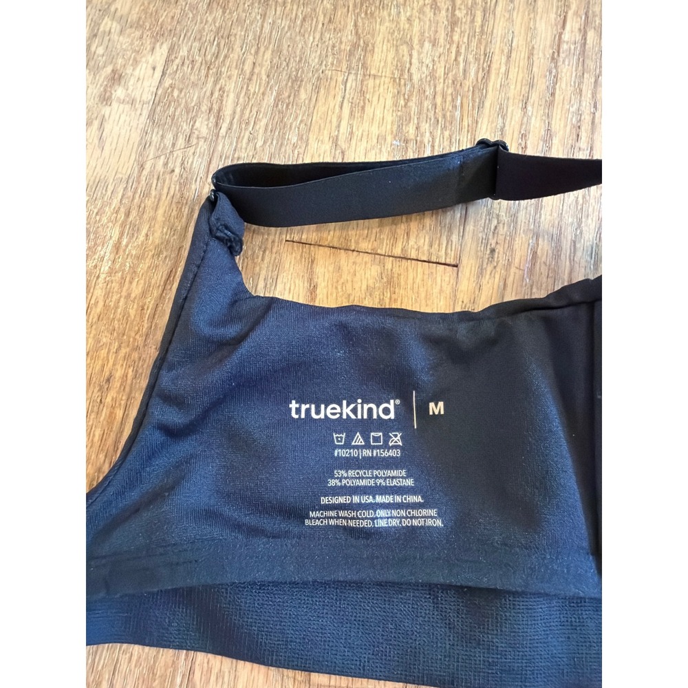Truekind T Shirt Wireless Shaper Bra #10210 Black Size Medium Comfort Support - Picture 5 of 6